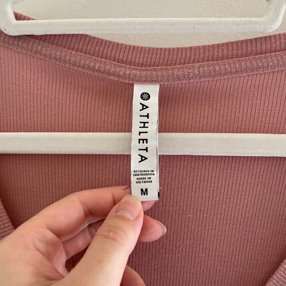 Athleta Cloudlight Modal Ribbed Stratus Long Slee… - image 4